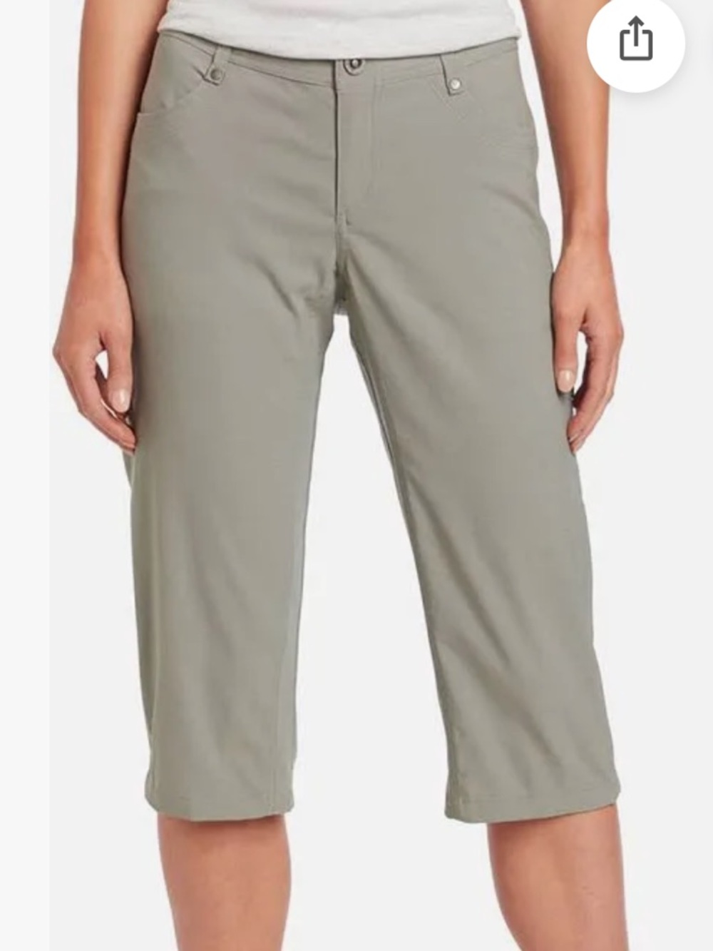 Kuhl Women's Trekr Kapri Stone Size 14 NWT Hiking Camping